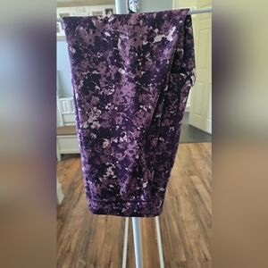Purple Floral Leggings